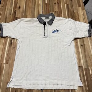 Vintage Tampa Bay Devil Rays Polo Shirt‎ Mens XL Lee Sport MLB Baseball 90s